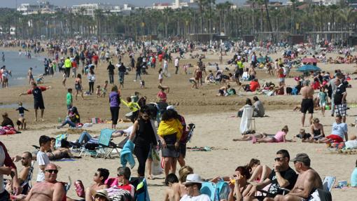 Playa de Levante del municipio de Salou, en Tarragona