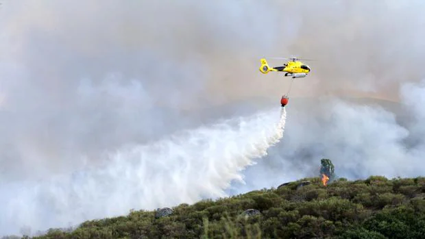 El incendio de la sierra de Gredos está ya «prácticamente estabilizado»