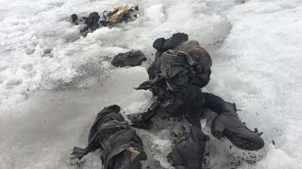 Aparece el cuerpo de un alpinista desaparecido hace 43 años por el deshielo de los glaciares