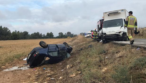 Tres muertos, entre ellos un niño de 2 años, en un accidente de tráfico en Badajoz