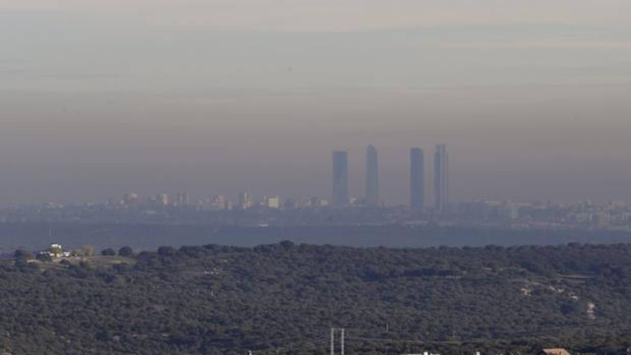 Madrid durante un episodio de contaminación
