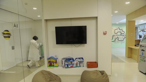 Zona de oncología infantil del hospital