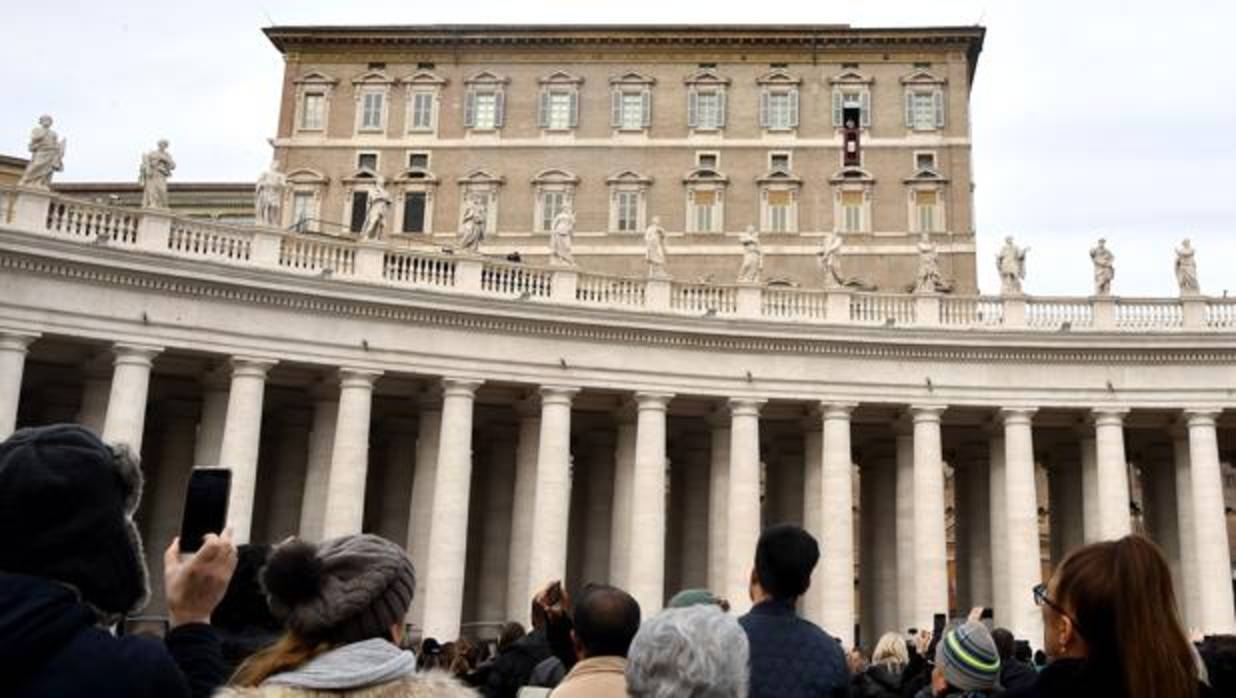 El Papa, durante el rezo del Ángelus, este domingo 7 de enero