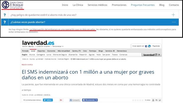 Denuncian a 20 de clínicas por negar públicamente las posibles secuelas del aborto