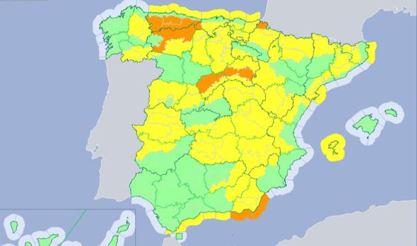 El temporal continúa: 41 provincias estarán este lunes en riesgo por viento, nieve y fuerte oleaje