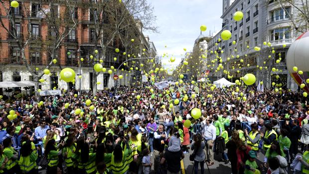 Una marcha multitudinaria defiende en Madrid el derecho a la vida