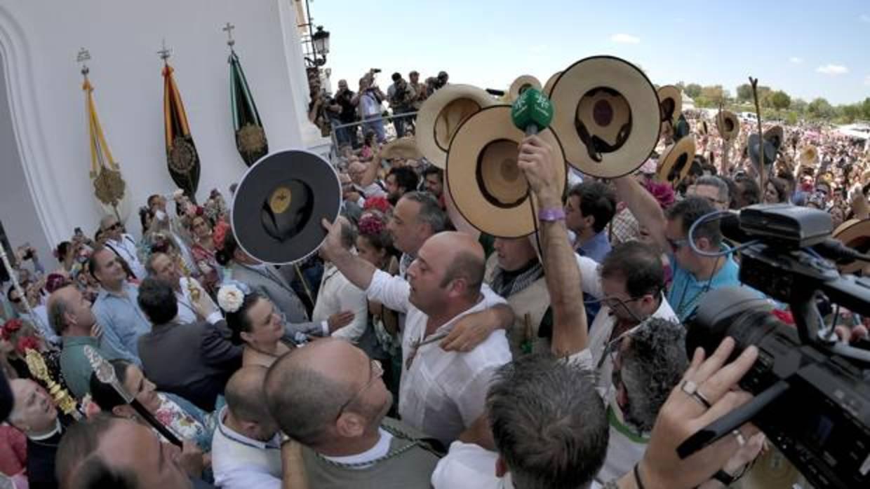 Entrada del Rocío el pasado sábado 19 de mayo