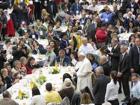 El Papa Francisco en una comida con personas necesitadas, el pasado mes de noviembre
