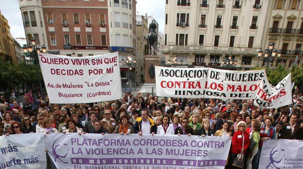 Manifestación contra la violencia de género en Córdoba