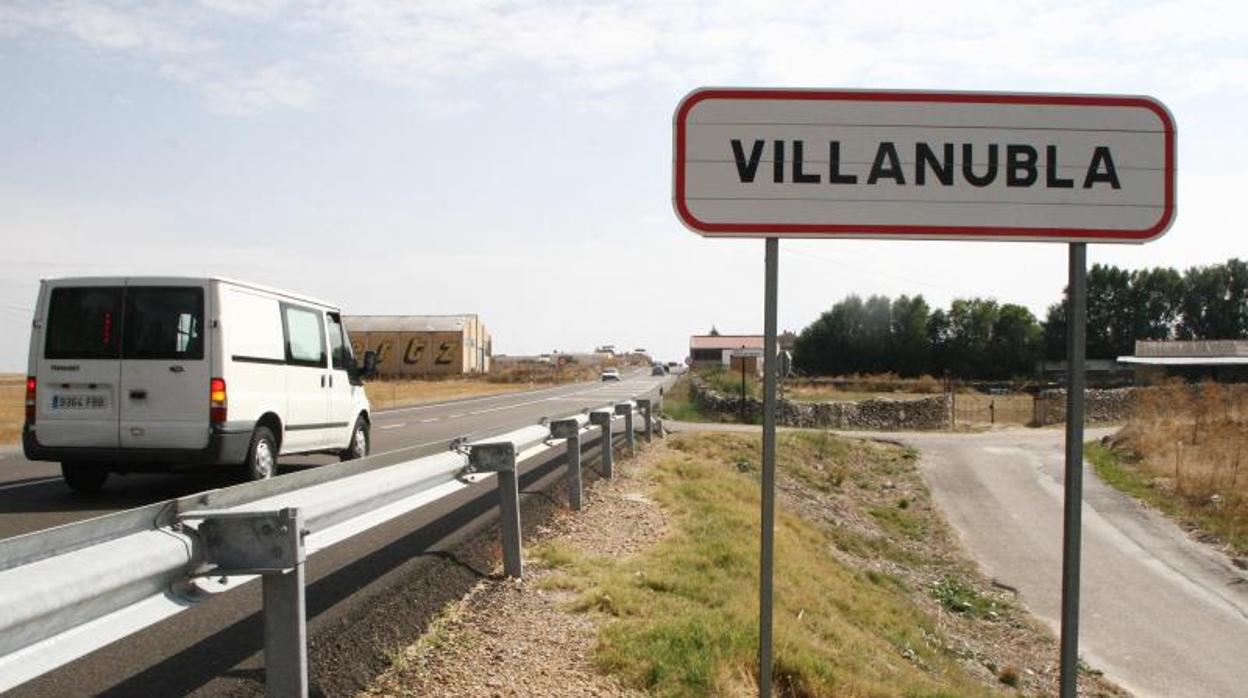 Entrada al pueblo de Villanubla, Valladolid