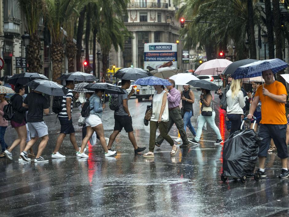 Lluvia en Valencia