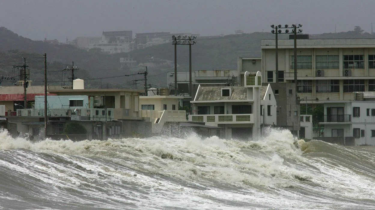 Imagen del tifón «Morokot», ocurrido en 2009 en Japón