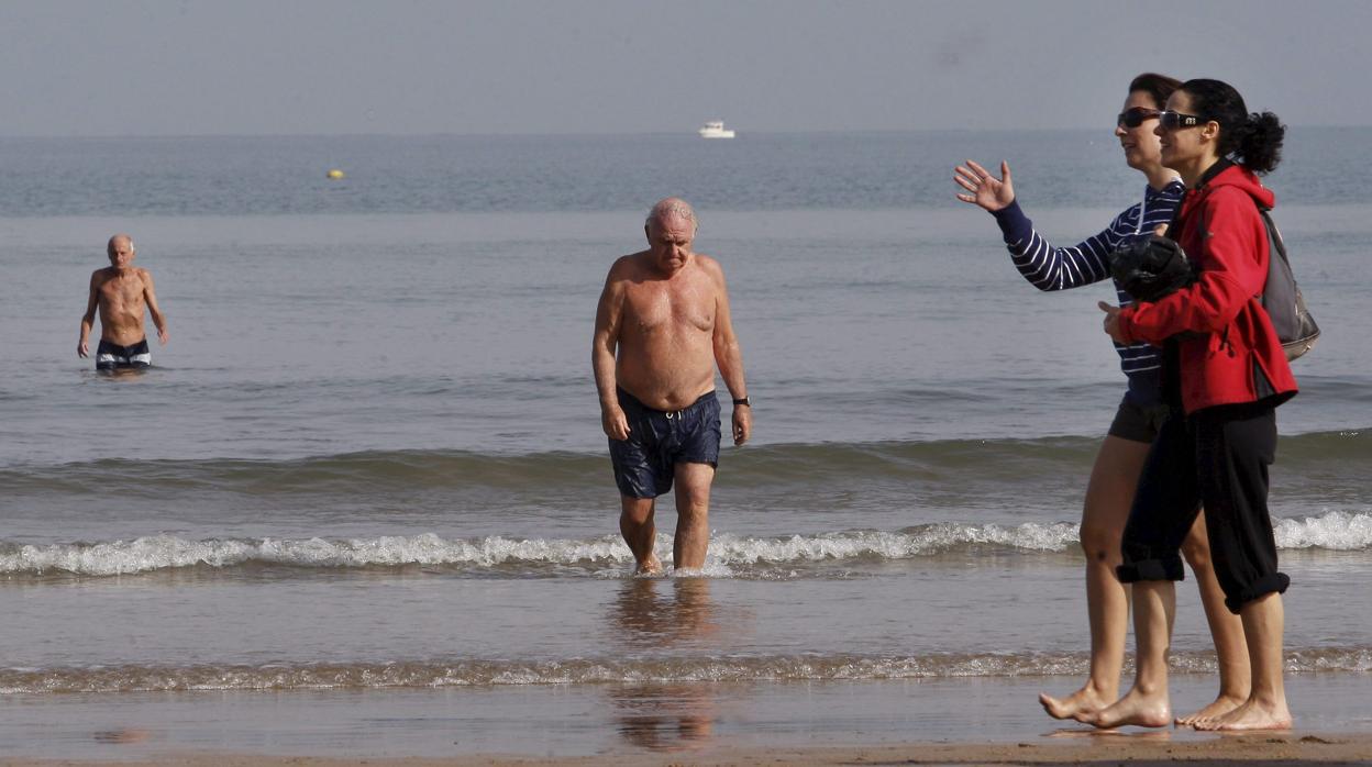 La playa de San Lorenzo durante el mes de septiembre