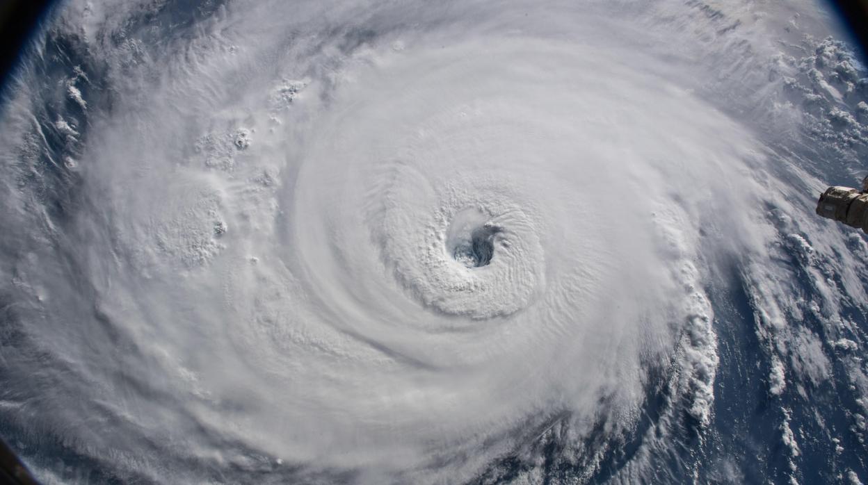 El huracán Florence visto desde una cámara en la Estación Espacial Internacional