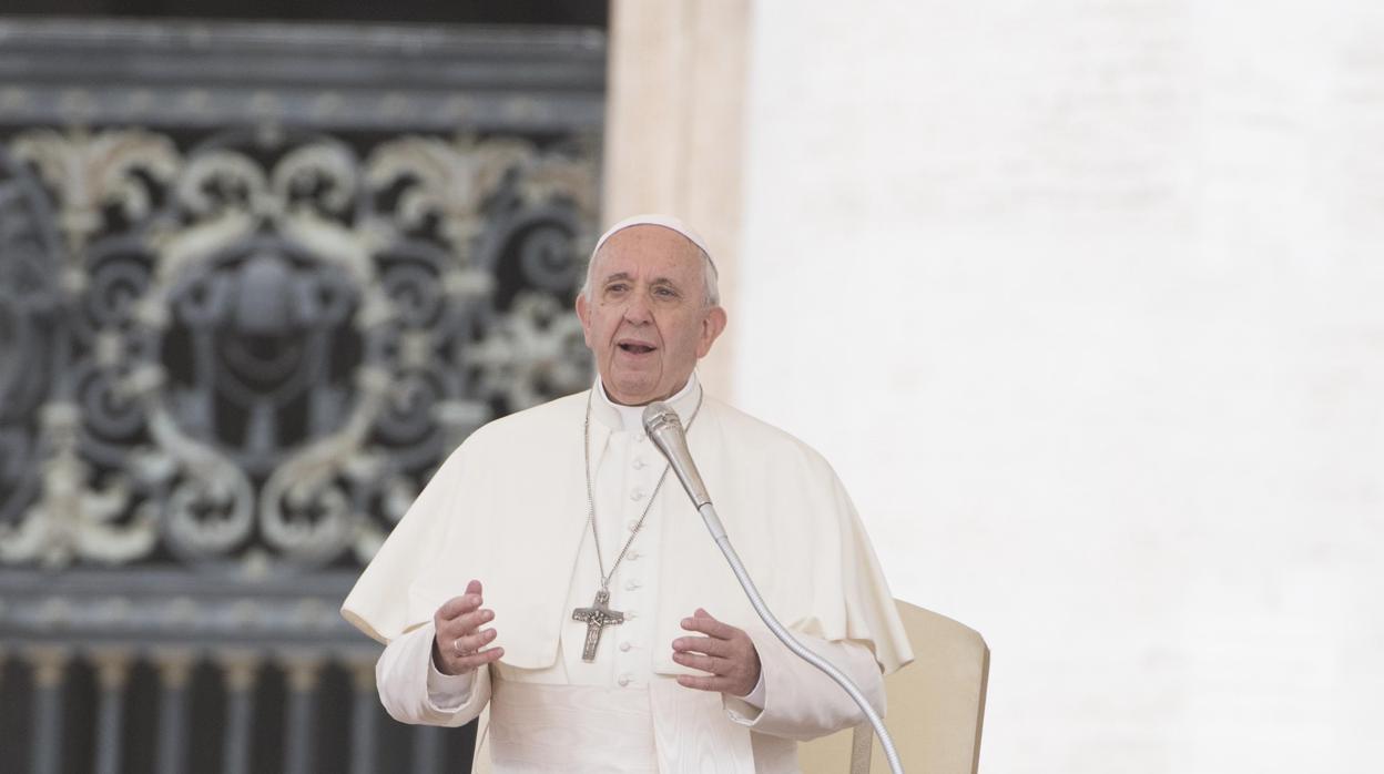 El Papa Francisco, este miércoles, en la plaza de San Pedro