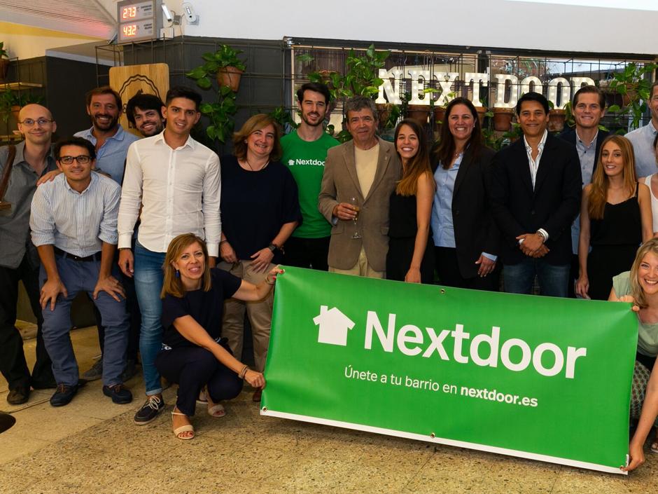 El equipo de la aplicación Nextdoor durante su presentación en Madrid