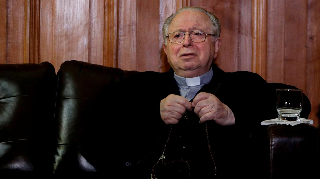 Fernando Karadima,, antiguo párroco de «El bosque», a sus 88 años