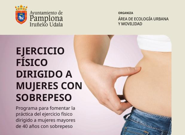 Polémico curso del Ayuntamiento de Pamplona contra la obesidad: solo para amas de casa de más de 40 años