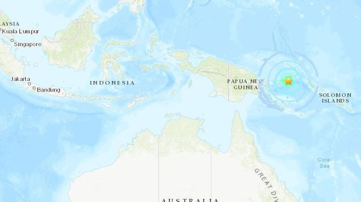 Un terremoto de magnitud 7 sacude Papúa Nueva Guinea