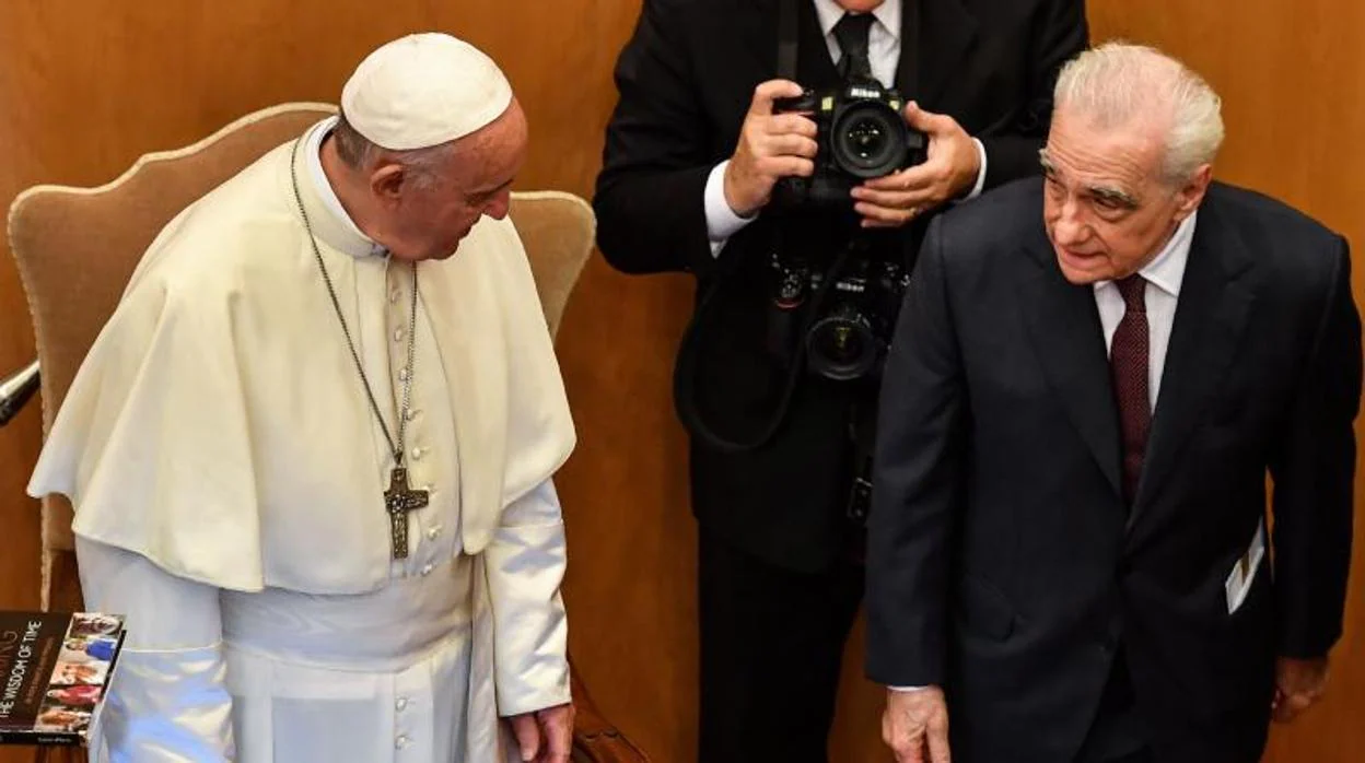 El Papa Francisco junto a Martin Scorsese