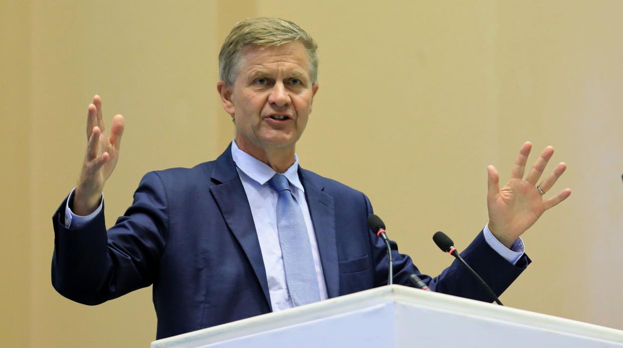 Imagen de archivo fque muestra a Erik Solheim