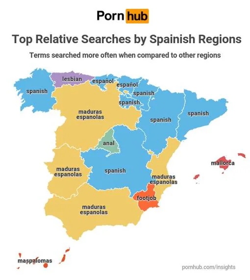 Los murcianos buscan «sexo con los pies» y los asturianos «lésbico»: así ven porno los españoles