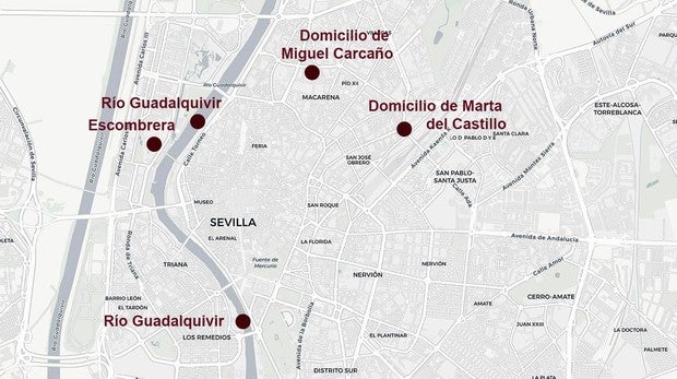 Tras el rastro de Marta del Castillo: estos han sido los escenarios de la búsqueda del cuerpo