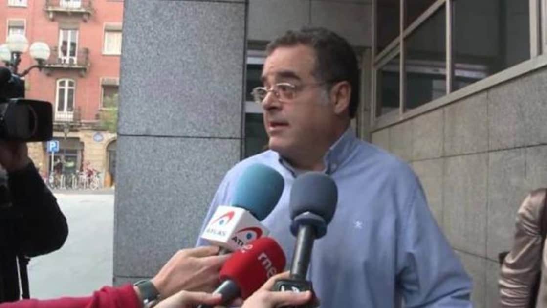 Juan Cuatrecasas durante el juicio por los abusos sufrido por su hijo en la Audiencia de Bizkaia