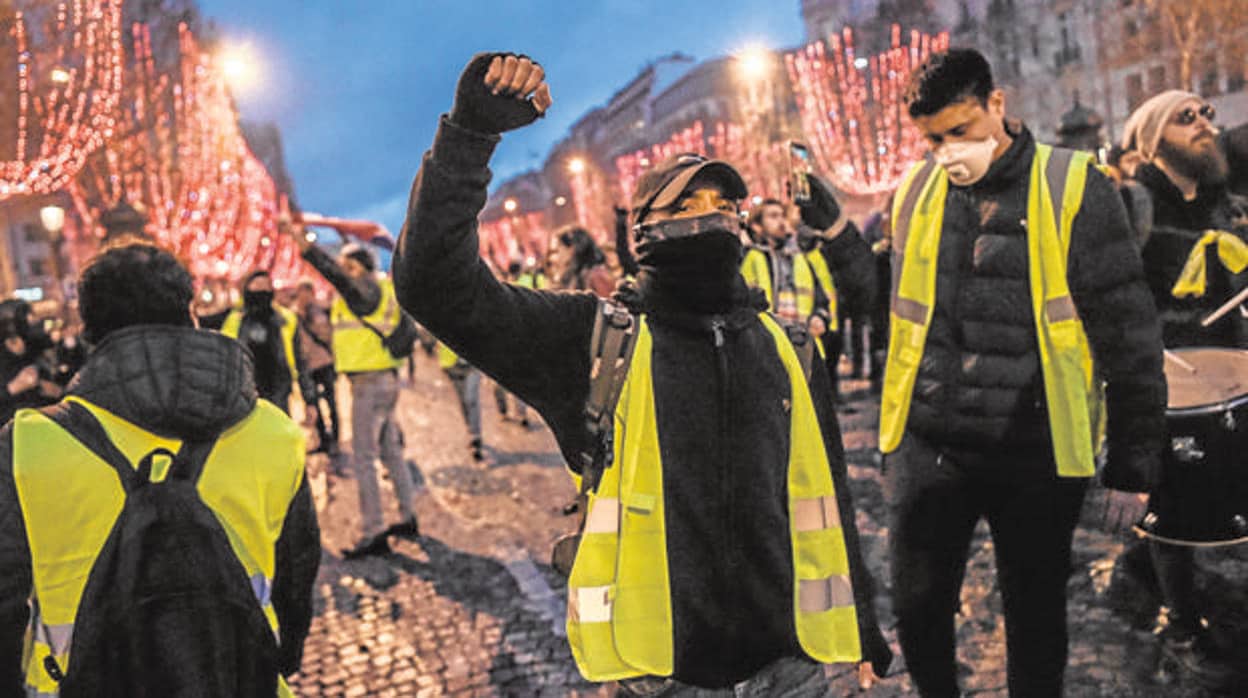 Protesta de los chalecos amarillos en París el pasado diciembre