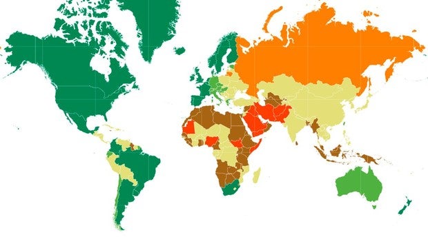 Estos son los países en los que aún se persigue la homosexualidad