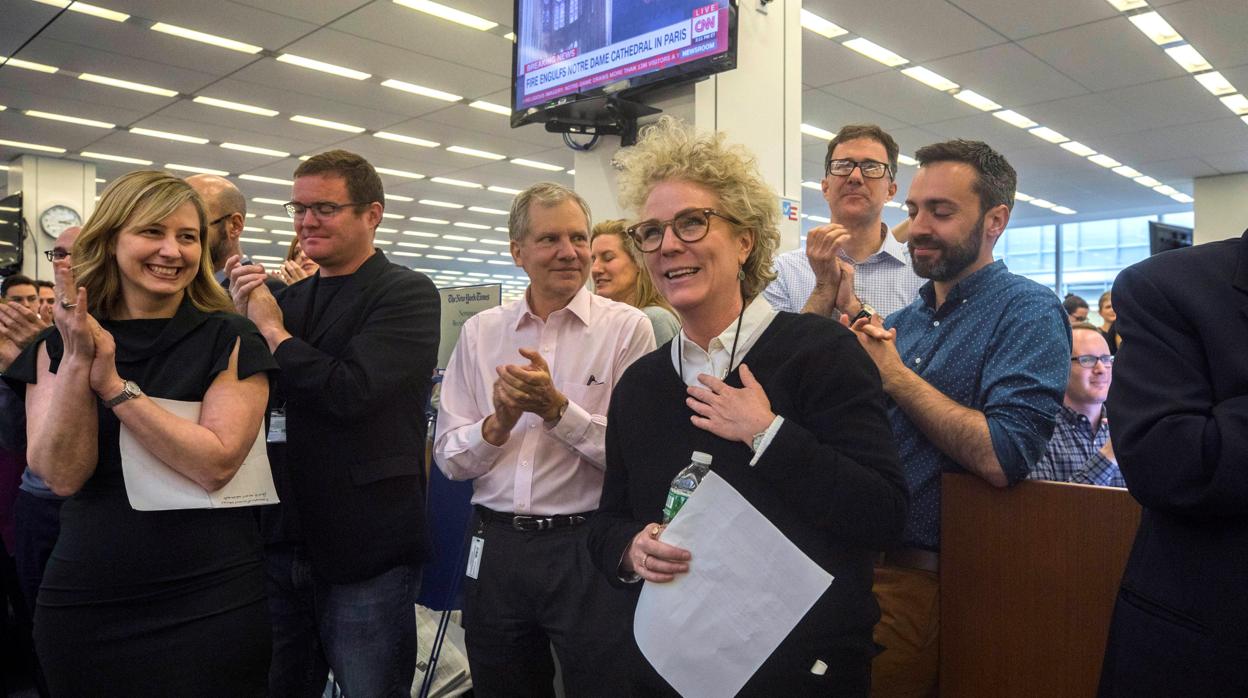 La celebración del Pulitzer en The New York Times