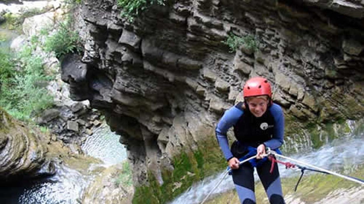 Barranco Furco, uno de los doscientos cañones de la Sierra de Guara en Huesca