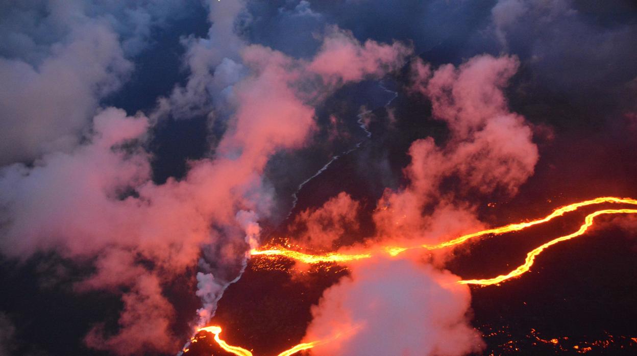 Imagen del volcán Kilauea