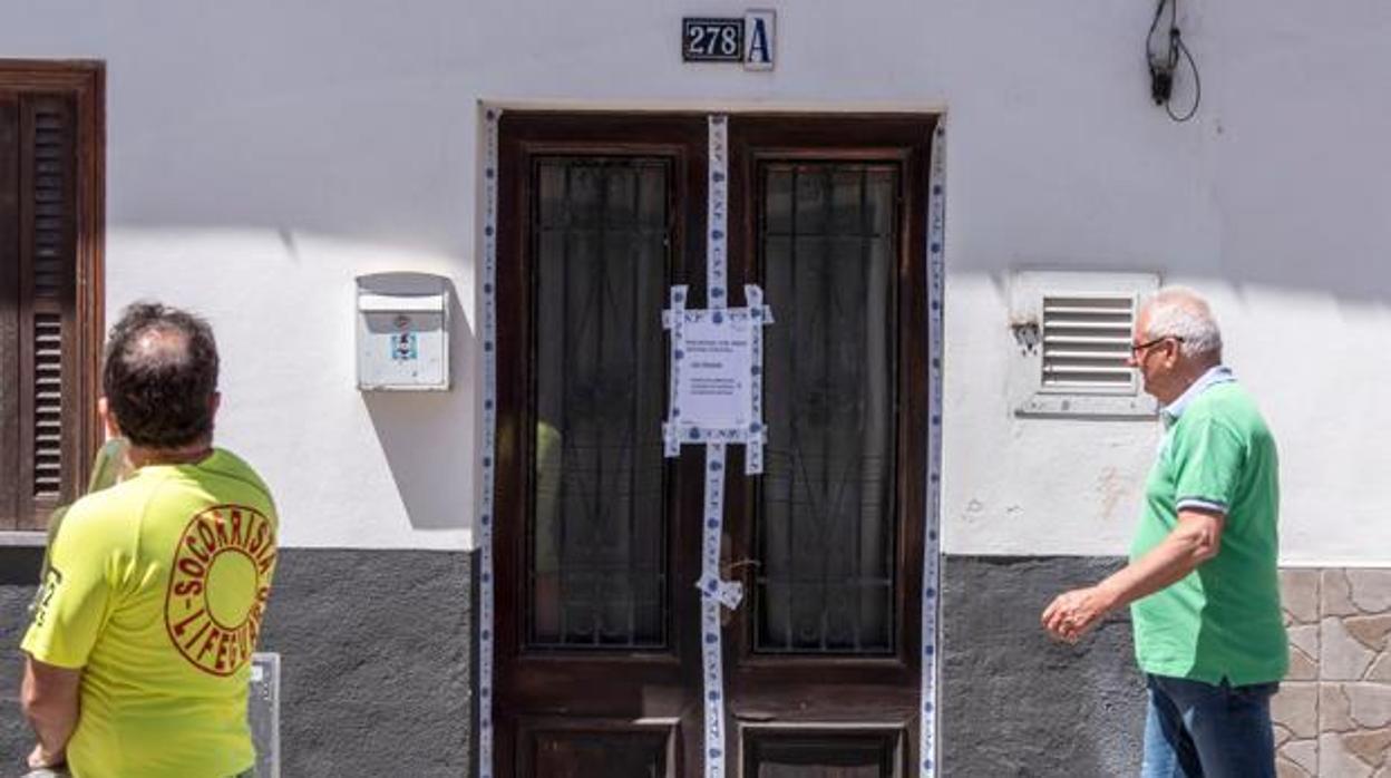 Vivienda en la que fue hallado el cuerpo sin vida de Gloria Francisca