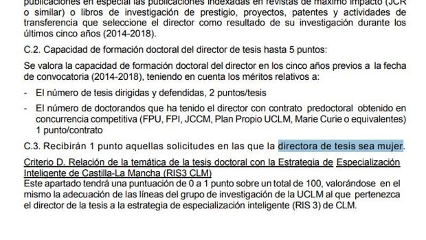 Polémica en la Universidad de Castilla-La Mancha por regalar un punto a las tesis dirigidas por mujeres