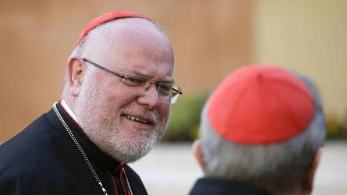 El cardenal Reinhard Marx durante una visita al Vaticano