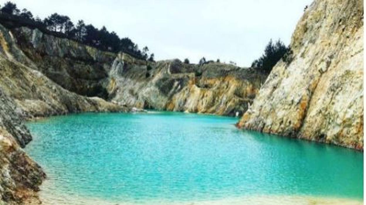 La balsa de Monte Neme, en Bergatiños (Coruña)