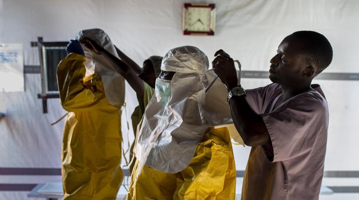 Centro de tránsito de Ébola en Bunia, en la provincia de Ituri