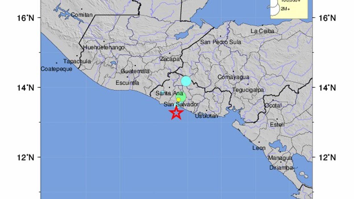 Un terremoto de magnitud 6 sacude El Salvador