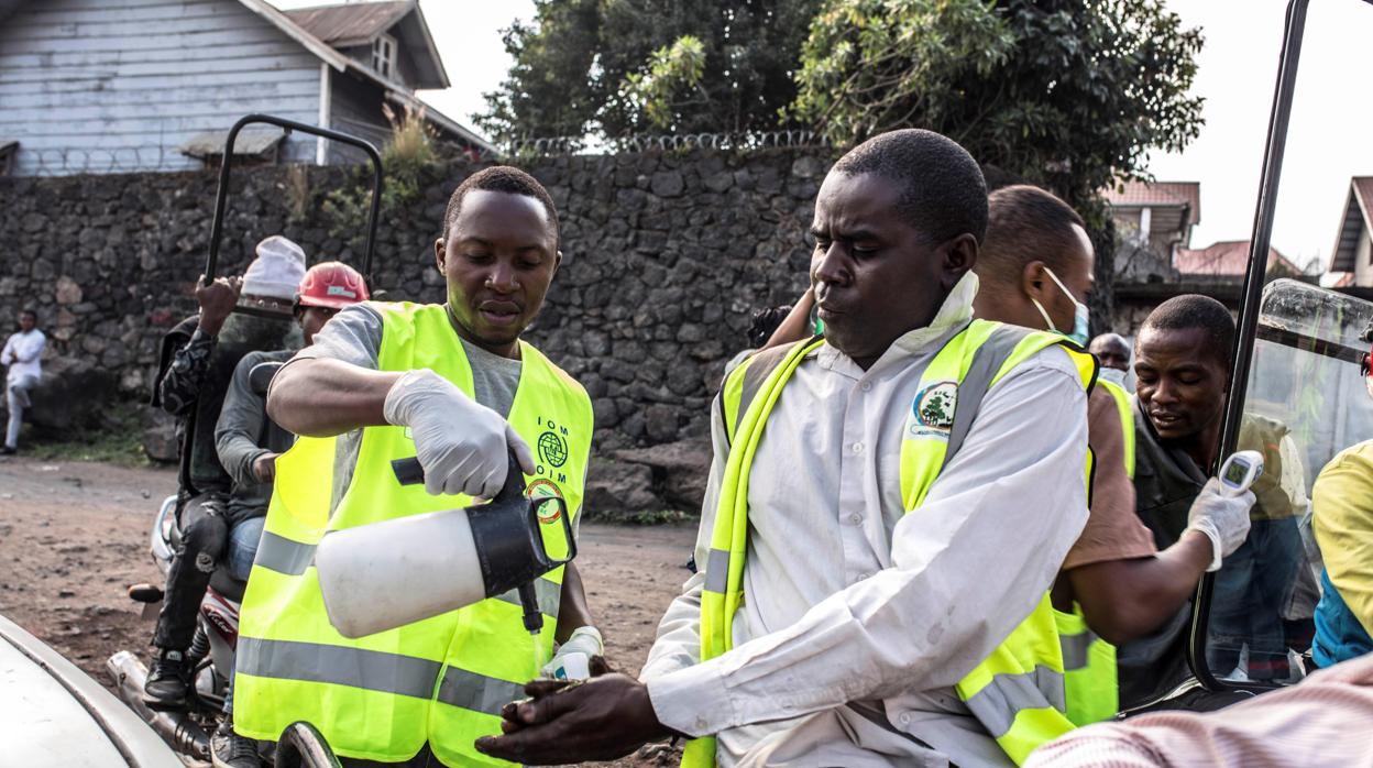 Controles en la ciudad de Goma, fronteriza con Ruanda