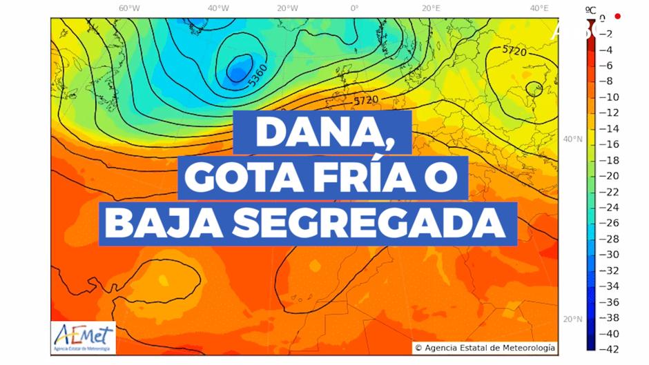 Qué es una DANA o «gota fría»