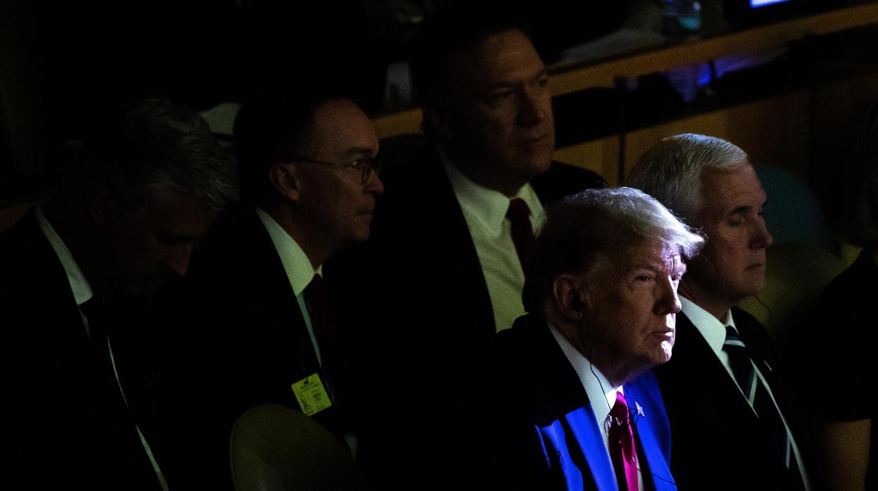 El presidente estadounidense Donald J. Trump escucha una de las intervenciones de la Semana del Clima organizada por la ONU