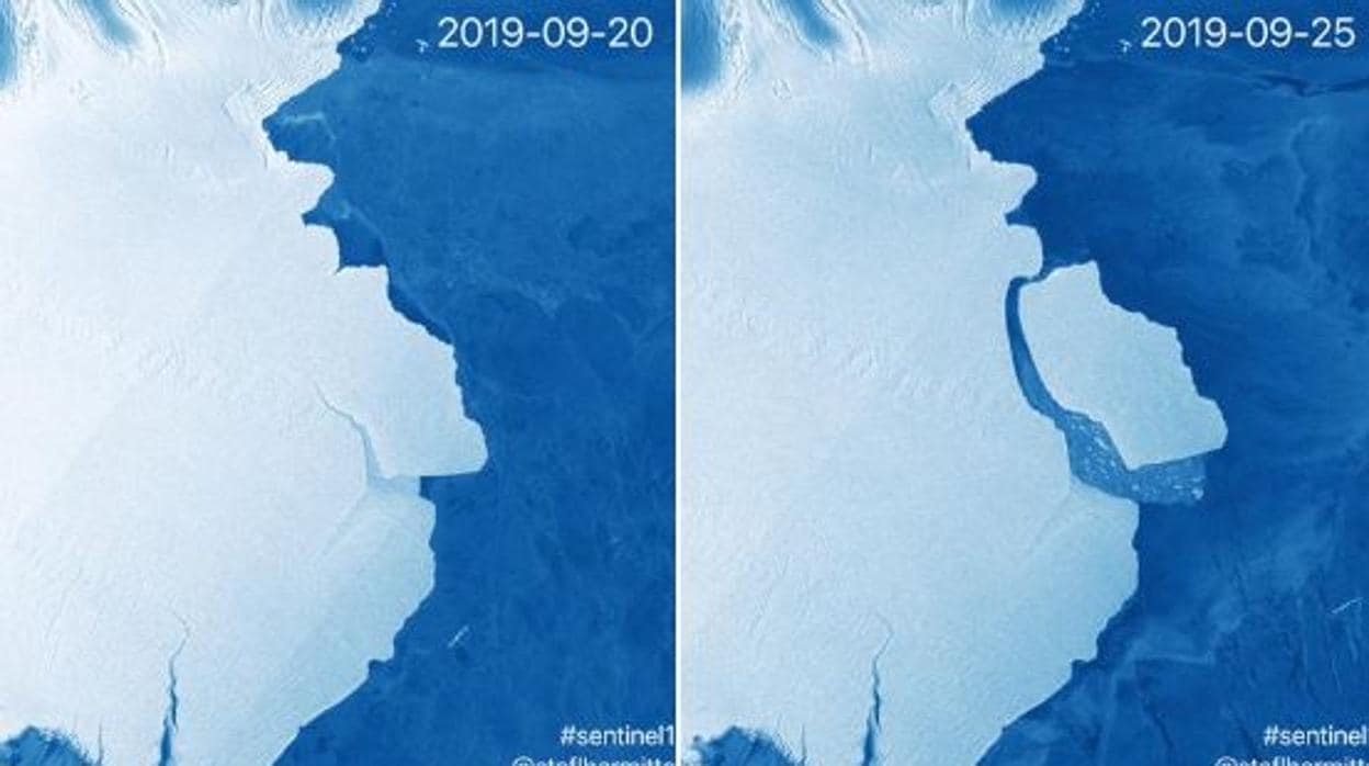 La imagen del iceberg difundida por Copérnico