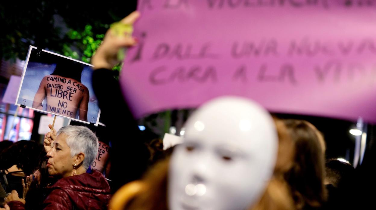 Imagen de archivo de una manifestación contra la violencia de género