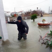 Almenara, en Castellón, inundada