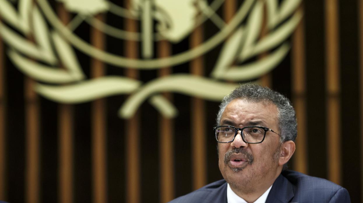 El director de la OMS, Tedros Adhanom, comparece ante la prensa para informar de la evolución del coronavirus