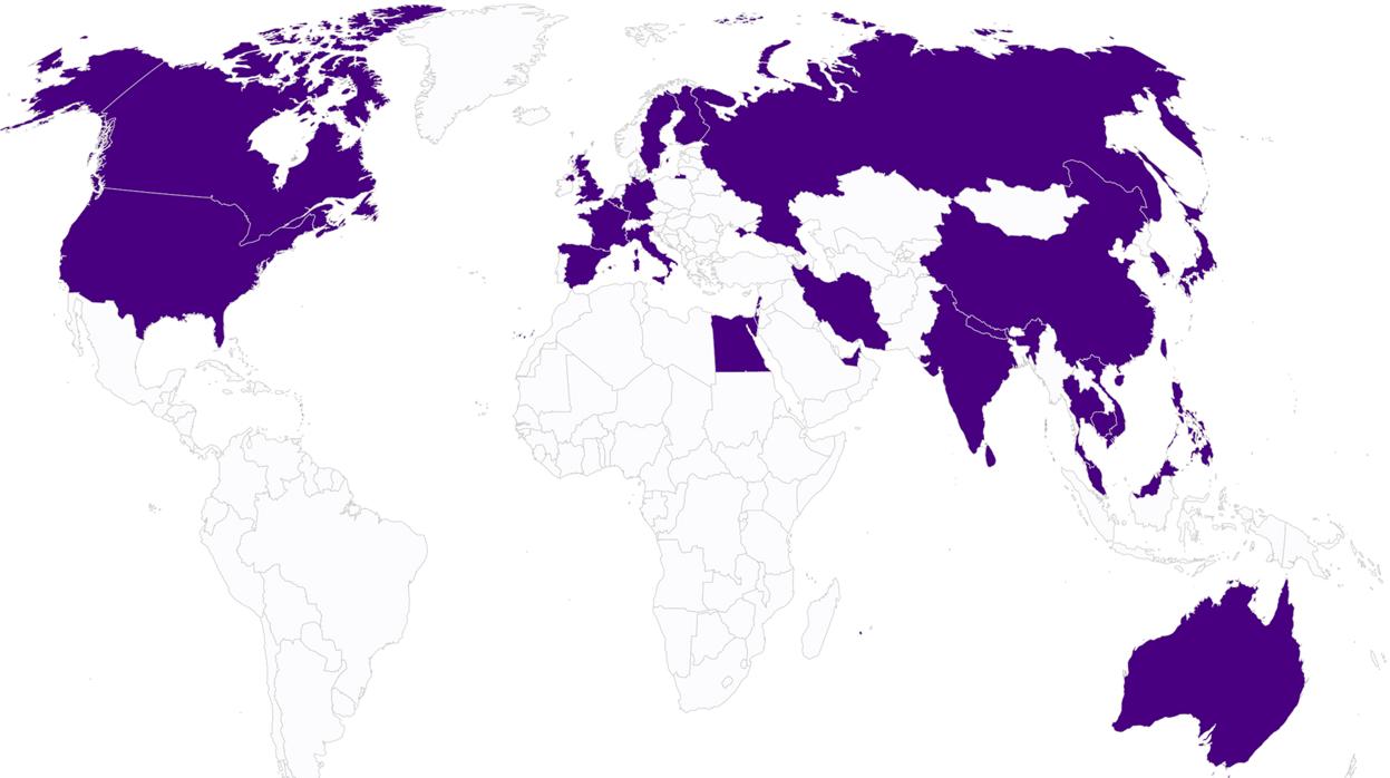 Así se ha ido expandiendo el coronavirus por el mundo