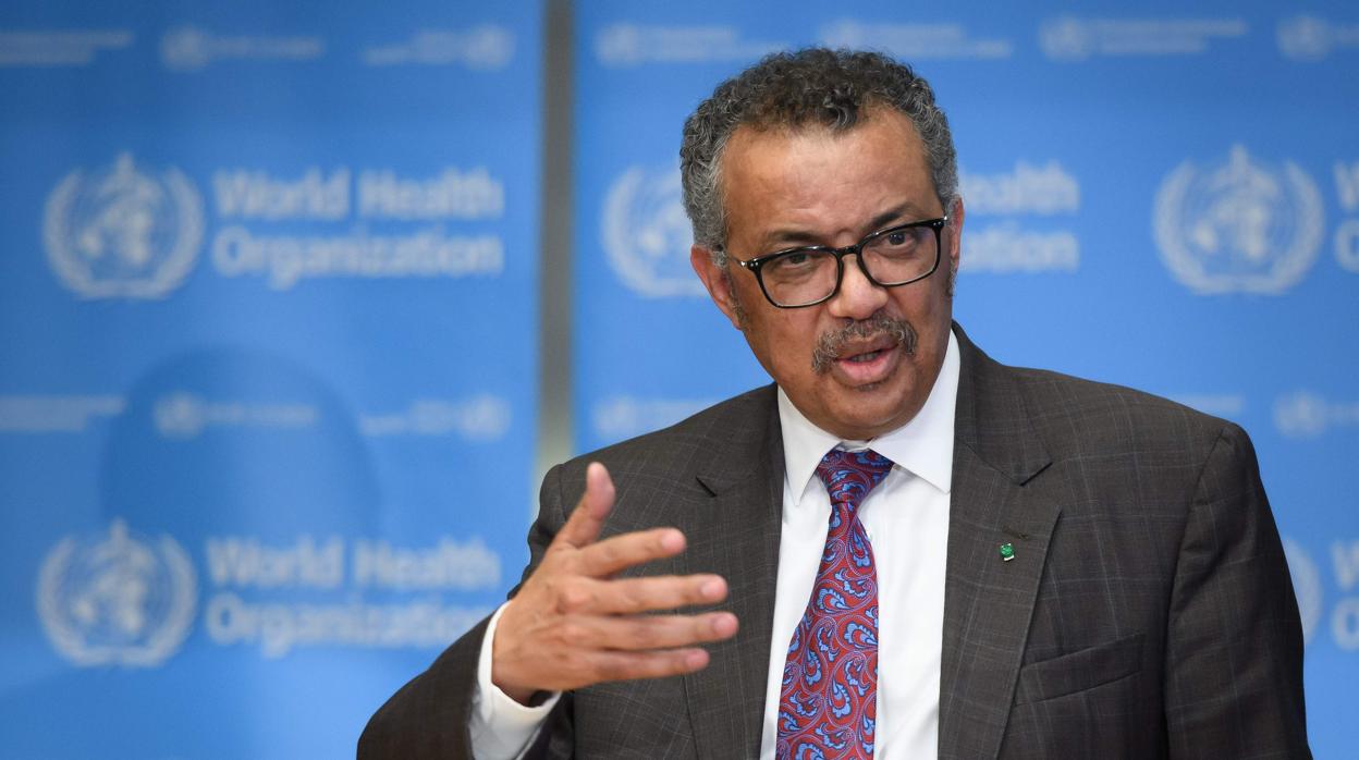 El director general de la Organización Mundial de la Salud (OMS), Tedros Adhanom Ghebreyesus, durante una rueda de prensa sobre la crisis del coronavirus