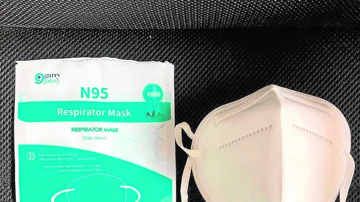 Mascarilla del lote defectuoso suministrado por Garry Galaxy