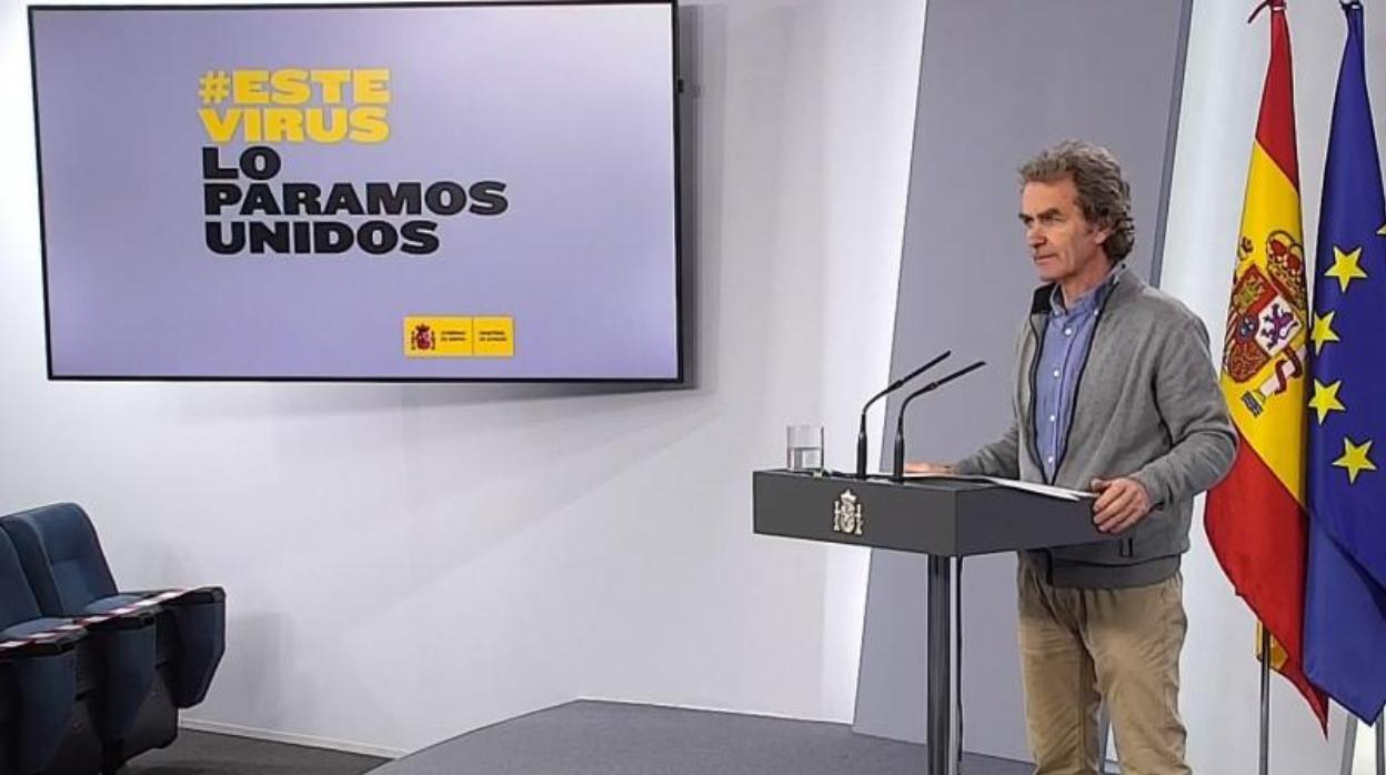 Fernando Simón, en la rueda de prensa de esta mañana